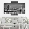 Triptychon auf leinwand brooklyn-brücke 150x100 cm Feeby Produktbild-Vorschau 2