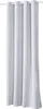 A set of white curtains hanging from a rod. Produktbild-Vorschau