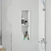vidaXL Cabine de douche blanche 60 x 20 x 9,5 cm en acier Voir les images du produit 4