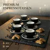 MUVELL 6x Espressotassen á 60 ml | Schwarz | Italian Style Produktbild-Vorschau 5