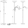 Reality Gerry stojací lampa E27 dvojitá ⌀34cm matný nikl Náhled obrázku produktu 13