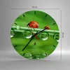 Wanduhr - Rund - Glasuhr - Marienkäfer Wasser Grün Umwelt - Produktbild-Vorschau 3