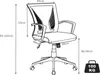 Fotel biurowy ergonomiczny | Fotel obrotowy regulowany | Podgląd zdjęcia produktu 7