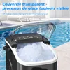 Machine à glaçons 12kg/24h, 8 glaçons/6-13min, 2 tailles, Voir les images du produit 3