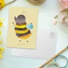 Mr. & Mrs. Panda Postkarte Hummel flauschig - Gelb Pastell Produktbild-Vorschau 3