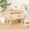 The Living Store Beistelltisch 50x50x49 cm Massivholz Produktbild-Vorschau 1