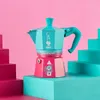 Bialetti Squid Game, Moka konvička, Modrá, Růžová, Hliník, Náhled obrázku produktu 5