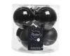 Christbaumkugeln Black schwarz Ø 8 cm aus Glas - 6er Set Produktbild-Vorschau 2
