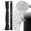 AREBOS Solardusche 40L Schwarz mit Thermometer – Pooldusche Produktbild-Vorschau 1