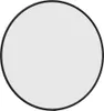 A round mirror with a black frame on a light gray background. Náhled obrázku produktu