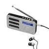 Tragbarers Radio DAB+ FM miniradio Uhr Wiederaufladbar AUX Produktbild-Vorschau 2