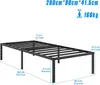 JOIEYOU 140x200 cm ijzeren bedframe, hoogte 37,5 cm. Productafbeelding-voorbeeld 2