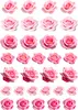 Waffle Pink FLOWERS Rosen für Kuchen - Essbare DEKORATION - Produktbild-Vorschau 2