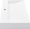 A white rectangular sink with a drain hole and a recessed square area. Náhľad obrázku produktu