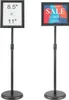 Stojak na szyld SucceBuy, 21,6 x 27,9 cm, regulowany stojak Podgląd zdjęcia produktu 1