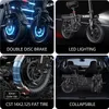 Vélo électrique pliable GE5, pneus larges de 14 pouces, Voir les images du produit 17