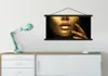 MuchoWow® Textilposter Gold - Frau - Farbe 90x45 cm mit Produktbild-Vorschau 3