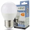 LED žiarovka G45 guľová E27 3W CW EC79274 Náhľad obrázku produktu 1