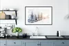 MuchoWow® Gerahmtes Poster Baum - Schnee - Winter 90x60 cm Produktbild-Vorschau 4
