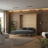 Skříňová postel s čalouněným rámem M1 180x200 Vertical Náhled obrázku produktu 1