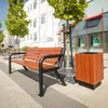 REKORD Viking BIS Panchina da giardino in mogano 186 cm 3-4 Anteprima dell’immagine prodotto 5