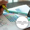 A hand holding a highlighter over a business chart, with a pen and smartphone in the background. Anteprima dell’immagine prodotto