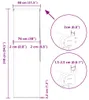 vidaXL Sprchová roleta 80x240 cm šířka látky 76 cm Náhled obrázku produktu 7