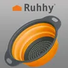 A product shot of a foldable colander. Anteprima dell’immagine prodotto