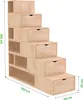 Scaffale a gradini 150 cm - grezzo (senza vernice) Anteprima dell’immagine prodotto 4