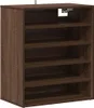 vidaXL Szafka na buty brązowy dąb 60x35x70 cm materiał Podgląd zdjęcia produktu 5