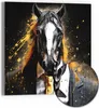 DEQOART Hybrid Leinwand Bild 30x30 cm 'Wilder Anzugträger' Produktbild-Vorschau 1