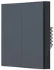 Smart Wall Switch H1 - zwei Wippen mit Neutralleiter (grau) Produktbild-Vorschau 1