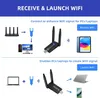Bluetooth WLAN Stick 2 in 1  1300Mbps USB WiFi AC Dongle Produktbild-Vorschau 5