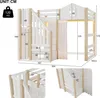 okwish Hochbett 140x200 Holzbett Doppelbett mit hohen Produktbild-Vorschau 7