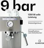 Klarstein Pausa Espressomaker, Siebträgermaschine mit 1350 Produktbild-Vorschau 2