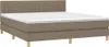 vidaXL Boxspringbett mit Matratze & LED Taupe 180x200 cm Produktbild-Vorschau 4