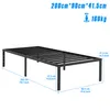 YZNAHRE Bettgestell 90x200 cm Metallbett Bettrahmen mit Produktbild-Vorschau 2