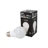 A product shot of an LED light bulb and its packaging. Produktbild-Vorschau