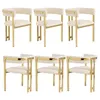 Six chaises de salle à manger modèle Flieks, avec des pieds Voir les images du produit 7