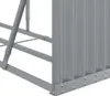 vidaXL Riparo per legna da ardere grigio chiaro 180x45x100 Anteprima dell’immagine prodotto 7