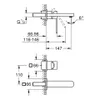 GROHE Plus, Chrom, Metall, Wand, Hebelgriffe, Einzelbild Produktbild-Vorschau 6