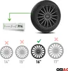Coprimozzi Sparco 16 pollici Treviso nero grigio 4 pz Anteprima dell’immagine prodotto 3