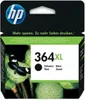 The image shows the packaging of an HP ink cartridge, with a butterfly on a lotus flower as a background image. Produktbild-Vorschau
