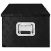 vidaXL Contenitore nero 90x47x33,5 cm alluminio Anteprima dell’immagine prodotto 2