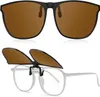 GKA Sonnenbrille Aufsatz Clip on echt polarisiert braun Produktbild-Vorschau 1