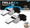 TRILLOX sada píšťaliek rozhodcovská píšťalka kovová núdzová Náhľad obrázku produktu 1