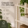 Mica Decorations Latty Plank Beige - Open Boekenkast met Productafbeelding-voorbeeld 7