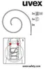Instructions for using uvex elastic laces. Podgląd zdjęcia produktu
