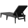 vidaXL Chaise longue Anthracite 186x60x29 cm PP Voir les images du produit 6