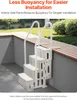 VEVOR Poolleiter, Kunststoff-Pooltreppe mit 2 Handläufen, 4 Produktbild-Vorschau 4